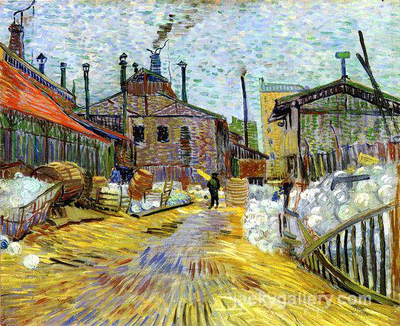 A factory at Asnieres, Van Gogh painting